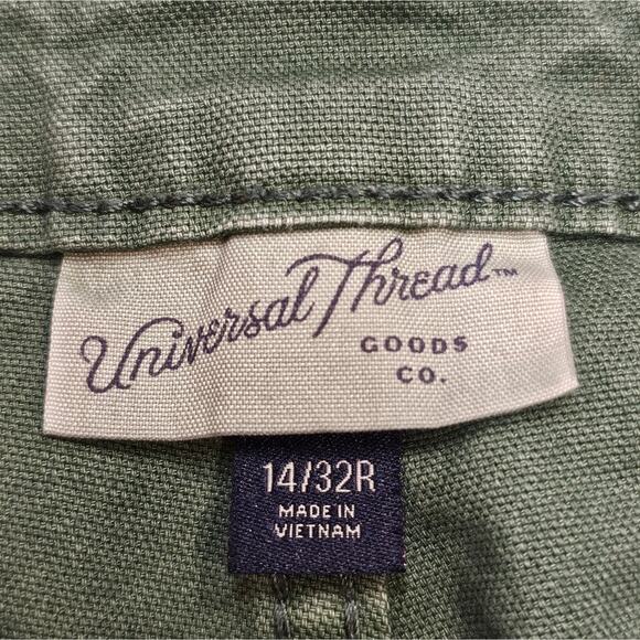 Universal Thread Goods Co. Highest Rise Wide Leg Green Jeans 14 Waist 32 Reg - Picture 3 of 9